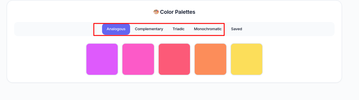 PickMyHue Color Palette Generator